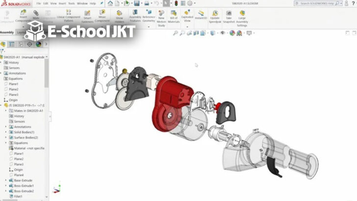 Kursus solidworks lengkap Part Assembly Drawing dengan mudah